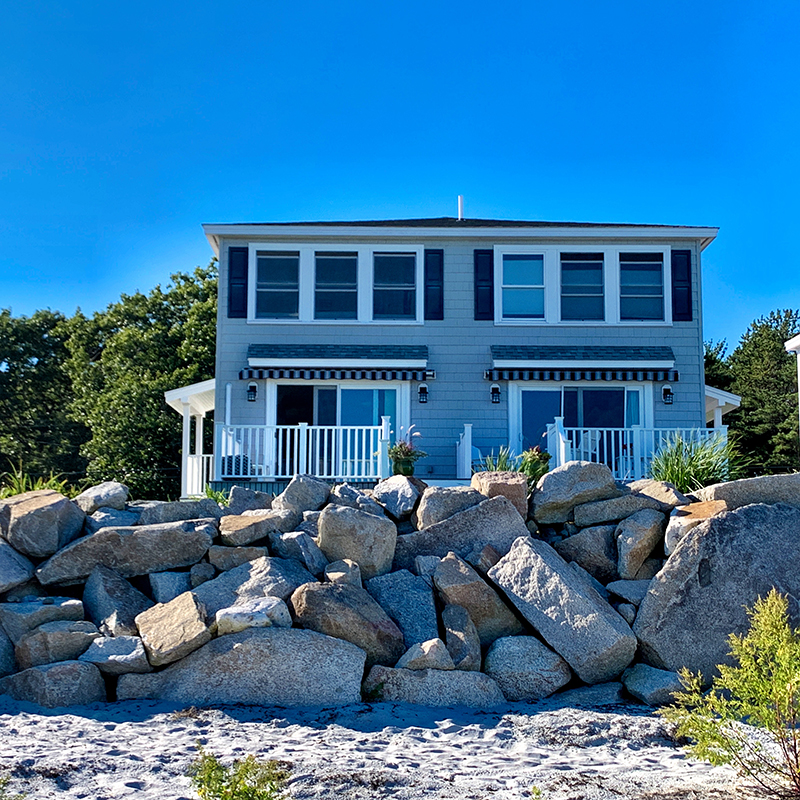 Coppola house from beach